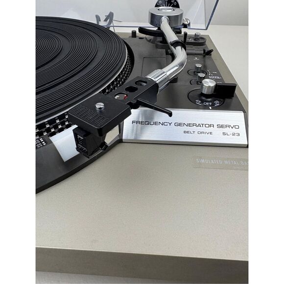 Technics SL-23 Turntable Tone Arm Assembly w/ Controls, Counterweight & Stylus - Picture 3 of 14